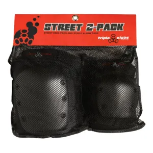 Triple Eight Street 2 Pack Pads - Black