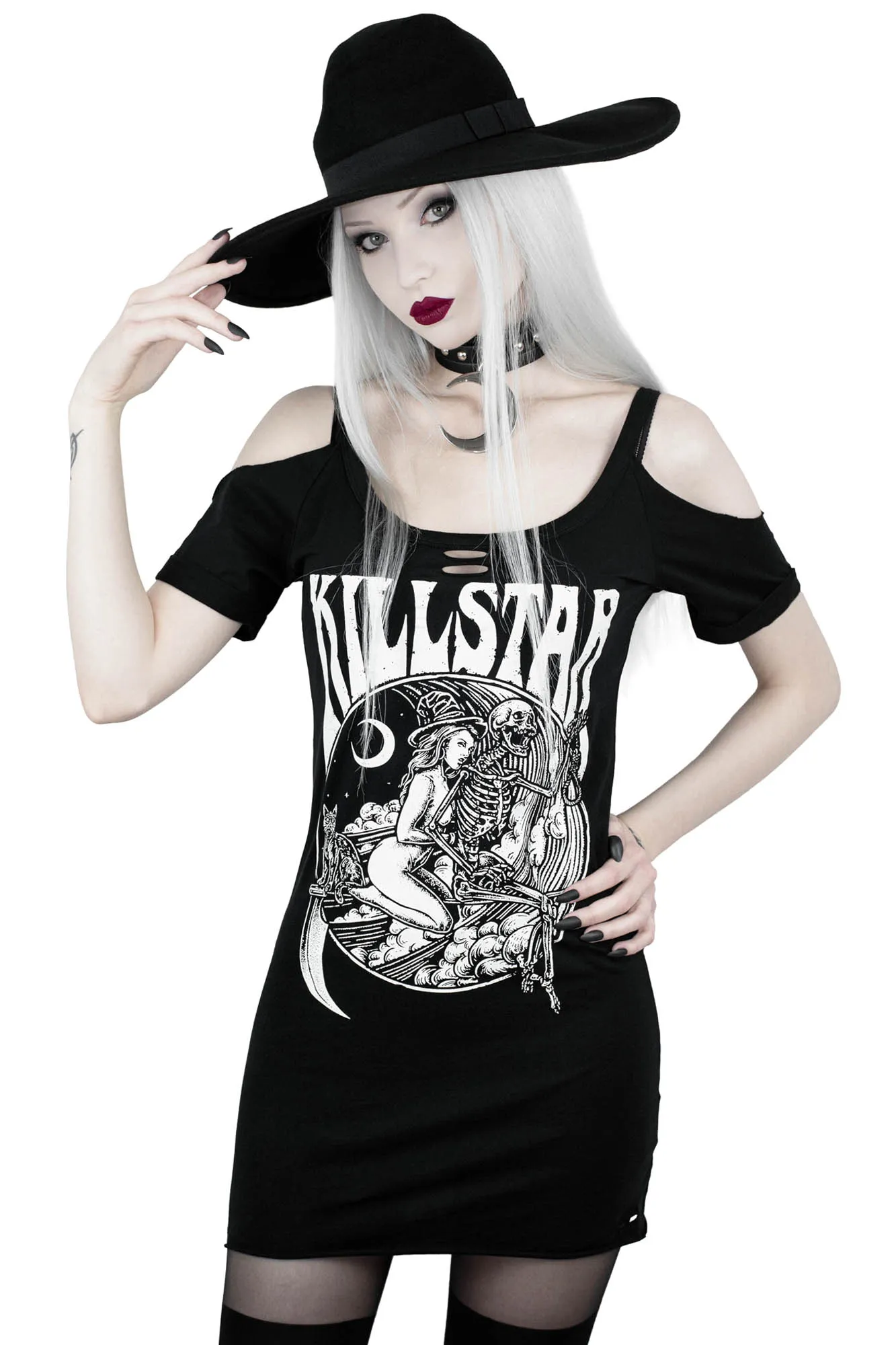 Witches On Tour Distressed Top